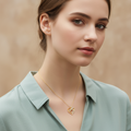Thumbnail 4 - romantic-infinity-heart-diamond-necklace-valentines-day-gift-fdpd11553-model