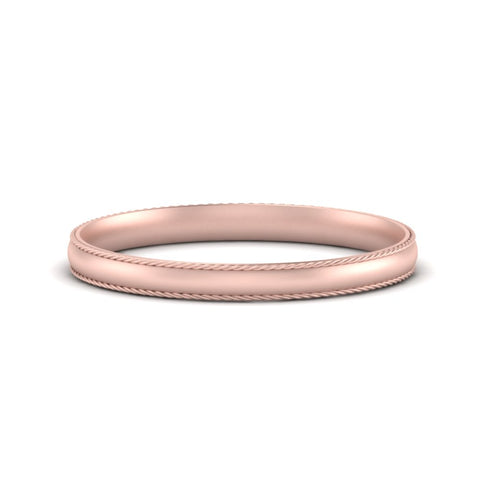 Rope Design Comfort Fit Mens Band
