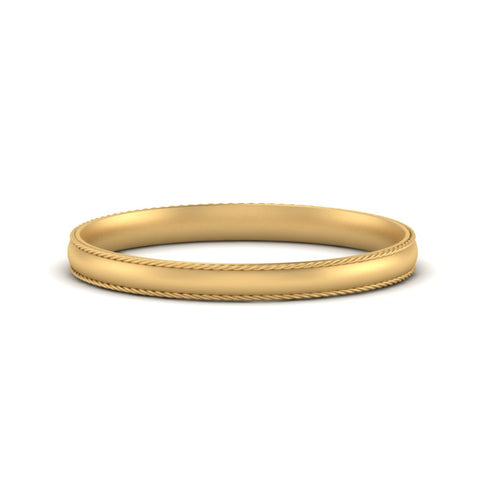 Rope Design Comfort Fit Mens Band