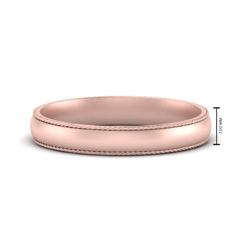 Rope Design Comfort Fit Mens Band