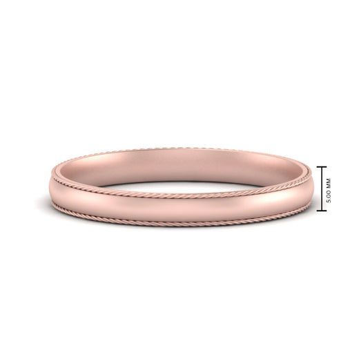 Rope Design Comfort Fit Mens Band
