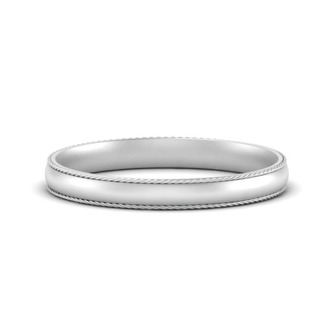 Rope Design Comfort Fit Mens Band