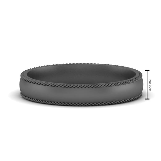 Rope Design Comfort Fit Mens Band