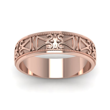 Antique Design Wedding Band