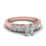 Load image into Gallery viewer, rose-gold-cushion-white-diamond-engagement-wedding-ring-in-prong-set-FDENS1027CUR-Nl-RG
