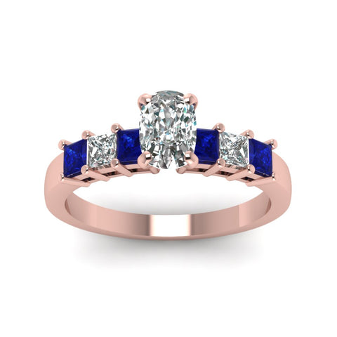 rose-gold-cushion-white-diamond-engagement-wedding-ring-with-blue-sapphire-in-prong-set-FDENS1027CURGSABLANGLE5-NL-RG