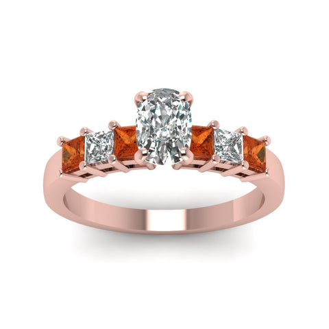 rose-gold-cushion-white-diamond-engagement-wedding-ring-with-orange-sapphire-in-prong-set-FDENS1027CURGSAORANGLE5-NL-RG