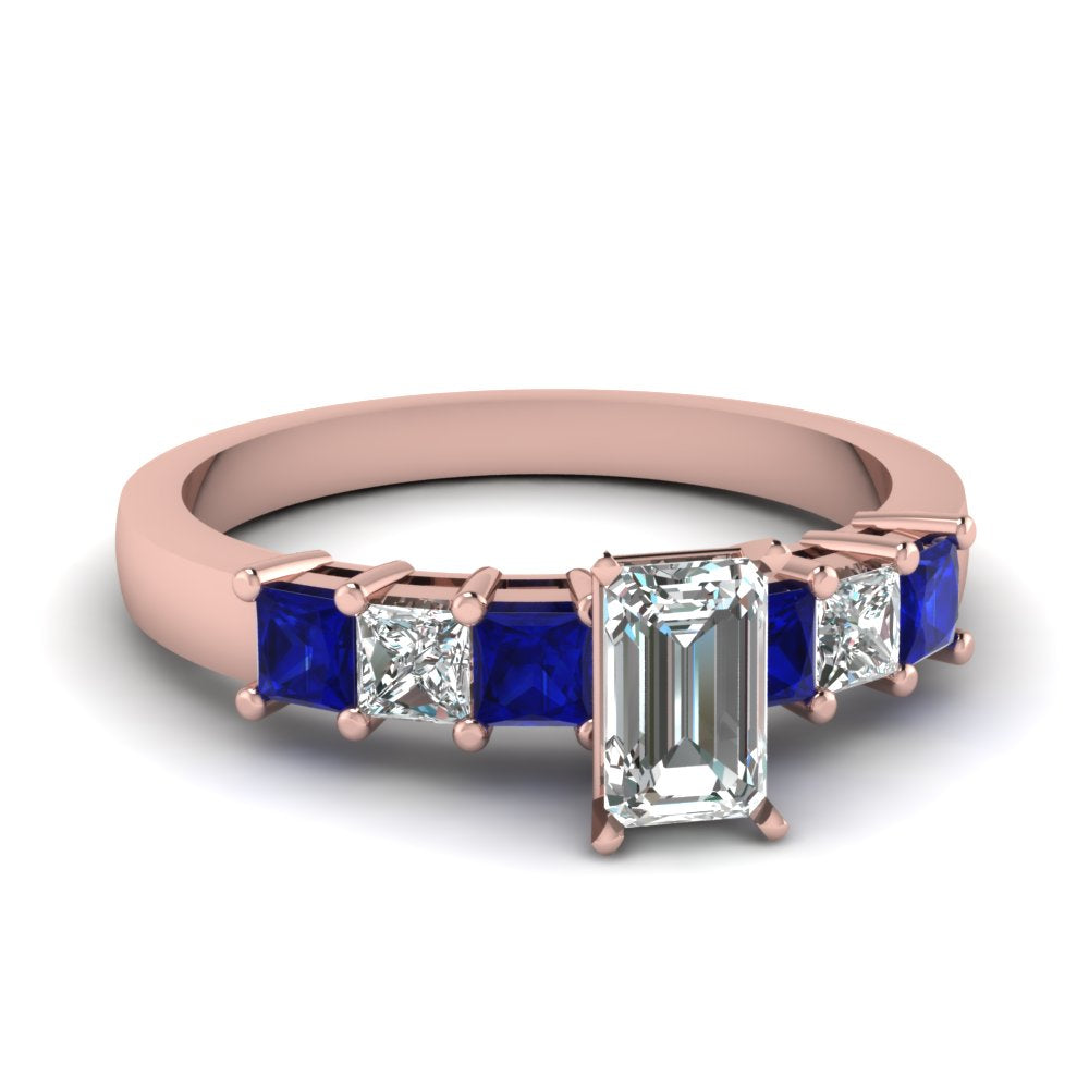 rose-gold-emerald-white-diamond-engagement-wedding-ring-with-blue-sapphire-in-prong-set-FDENS1027EMRGSABL-NL-RG