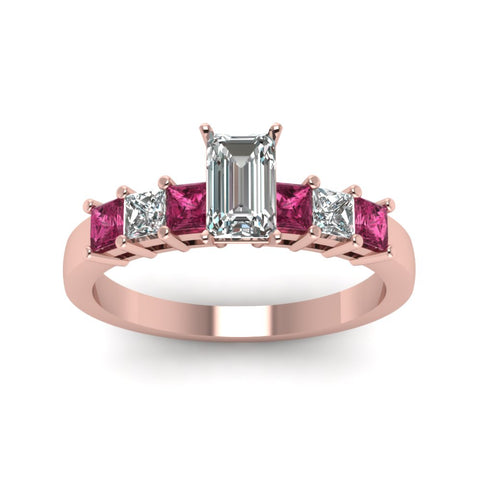 rose-gold-emerald-white-diamond-engagement-wedding-ring-with-dark-pink-sapphire-in-prong-set-FDENS1027EMRGSADRPIANGLE5-NL-RG