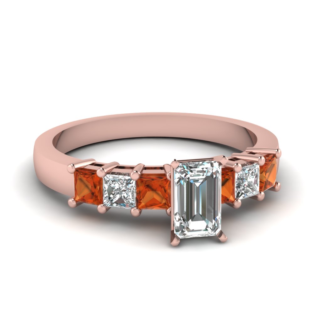 rose-gold-emerald-white-diamond-engagement-wedding-ring-with-orange-sapphire-in-prong-set-FDENS1027EMRGSAOR-NL-RG