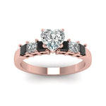 Load image into Gallery viewer, rose-gold-heart-white-diamond-engagement-wedding-ring-with-black-diamond-in-prong-set-FDENS1027HTRGBLACKANGLE5-NL-RG_69e0cc65-be50-449d-80c9-02a6318d4d74
