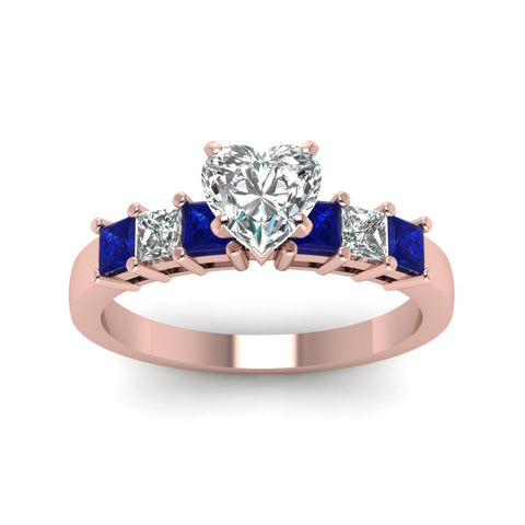 rose-gold-heart-white-diamond-engagement-wedding-ring-with-blue-sapphire-in-prong-set-FDENS1027HTRGSABLANGLE5-NL-RG