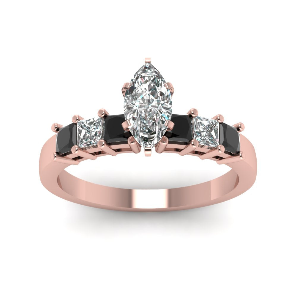 rose-gold-marquise-white-diamond-engagement-wedding-ring-with-black-diamond-in-prong-set-FDENS1027MQRGBLACKANGLE5-NL-RG