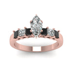Load image into Gallery viewer, rose-gold-marquise-white-diamond-engagement-wedding-ring-with-black-diamond-in-prong-set-FDENS1027MQRGBLACKANGLE5-NL-RG_afac27ac-ec4c-4dbb-a319-8c6611cc1149

