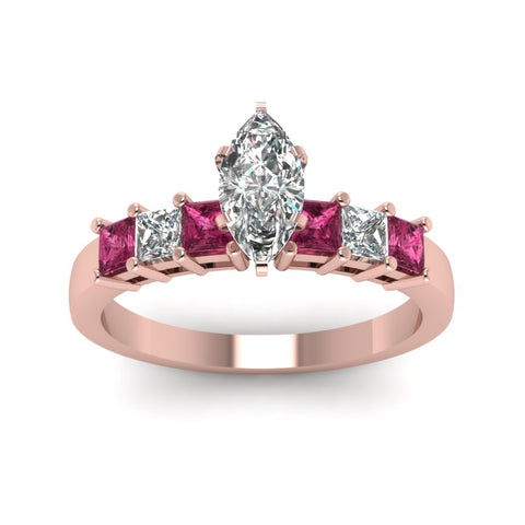 rose-gold-marquise-white-diamond-engagement-wedding-ring-with-dark-pink-sapphire-in-prong-set-FDENS1027MQRGSADRPIANGLE5-NL-RG