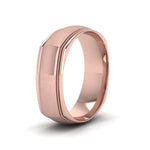 Load image into Gallery viewer, Rose Gold Milgrain Square Band Ring
