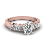 Load image into Gallery viewer, rose-gold-oval-white-diamond-engagement-wedding-ring-in-prong-set-FDENS1027OVR-Nl-RG
