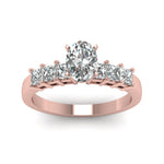 Load image into Gallery viewer, rose-gold-oval-white-diamond-engagement-wedding-ring-in-prong-set-FDENS1027OVRANGLE5-Nl-RG
