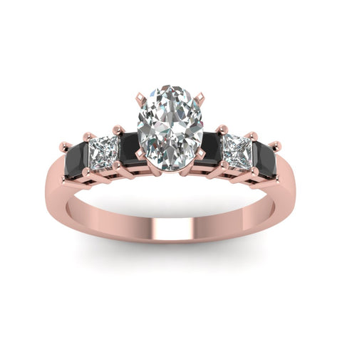 rose-gold-oval-white-diamond-engagement-wedding-ring-with-black-diamond-in-prong-set-FDENS1027OVRGBLACKANGLE5-NL-RG