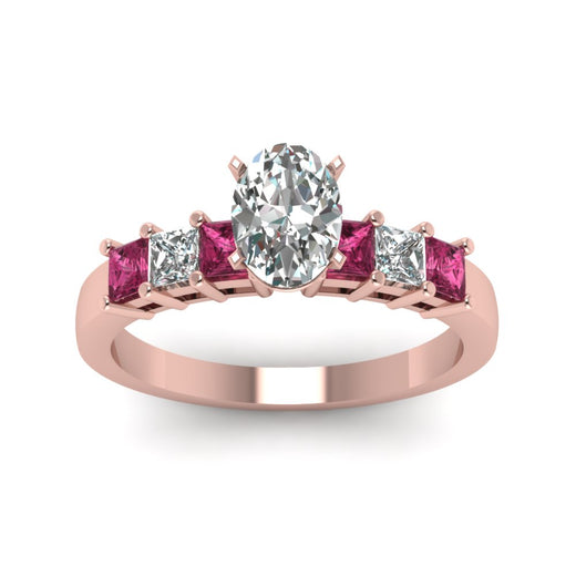 rose-gold-oval-white-diamond-engagement-wedding-ring-with-dark-pink-sapphire-in-prong-set-FDENS1027OVRGSADRPIANGLE5-NL-RG