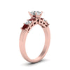 Load image into Gallery viewer, rose-gold-oval-white-diamond-engagement-wedding-ring-with-red-ruby-in-prong-set-FDENS1027OVRGRUDRANGLE2-NL-RG_65ffcdad-0a1d-4968-93f2-2c108c941bac