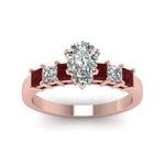 Load image into Gallery viewer, rose-gold-pear-white-diamond-engagement-wedding-ring-with-red-ruby-in-prong-set-FDENS1027PERGRUDRANGLE5-NL-RG_7ac9a2f5-d572-4a35-b92a-b4689cff37ca
