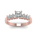 Load image into Gallery viewer, rose-gold-princess-white-diamond-engagement-wedding-ring-in-prong-set-FDENS1027PRRANGLE5-Nl-RG
