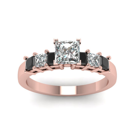 rose-gold-princess-white-diamond-engagement-wedding-ring-with-black-diamond-in-prong-set-FDENS1027PRRGBLACKANGLE5-NL-RG