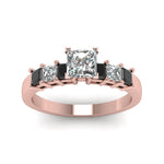 Load image into Gallery viewer, rose-gold-princess-white-diamond-engagement-wedding-ring-with-black-diamond-in-prong-set-FDENS1027PRRGBLACKANGLE5-NL-RG_6e93194b-eb85-4e16-b536-0f8943fc4aa1
