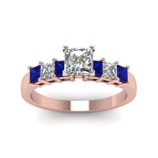 rose-gold-princess-white-diamond-engagement-wedding-ring-with-blue-sapphire-in-prong-set-FDENS1027PRRGSABLANGLE5-NL-RG