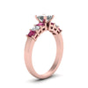 Load image into Gallery viewer, rose-gold-princess-white-diamond-engagement-wedding-ring-with-dark-pink-sapphire-in-prong-set-FDENS1027PRRGSADRPIANGLE2-NL-RG
