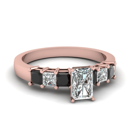rose-gold-radiant-white-diamond-engagement-wedding-ring-with-black-diamond-in-prong-set-FDENS1027RARGBLACK-NL-RG