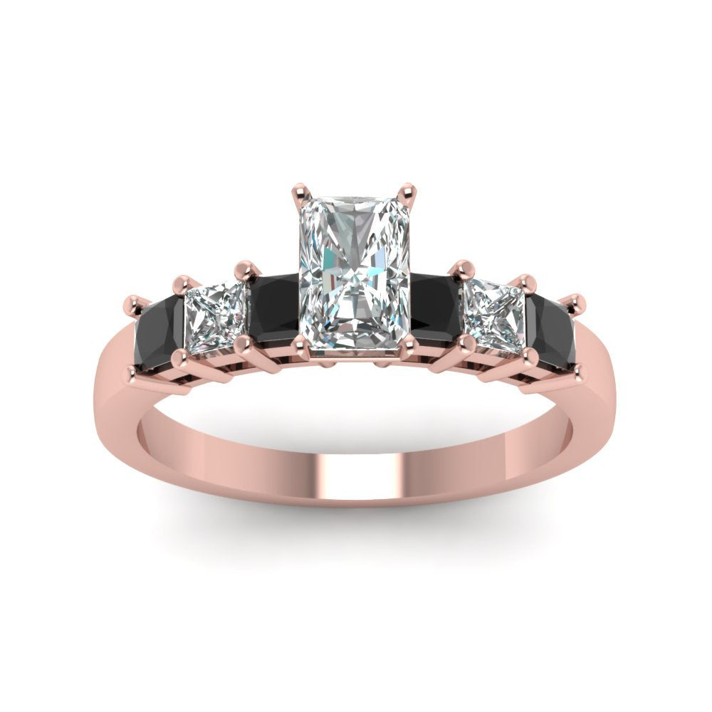 rose-gold-radiant-white-diamond-engagement-wedding-ring-with-black-diamond-in-prong-set-FDENS1027RARGBLACKANGLE5-NL-RG