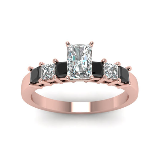 rose-gold-radiant-white-diamond-engagement-wedding-ring-with-black-diamond-in-prong-set-FDENS1027RARGBLACKANGLE5-NL-RG