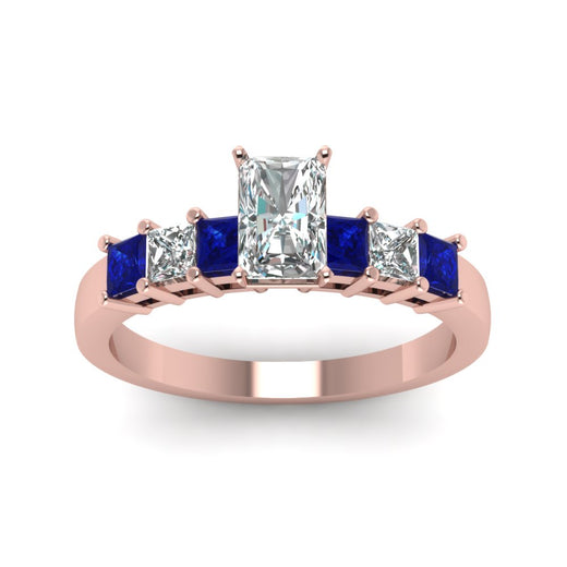 rose-gold-radiant-white-diamond-engagement-wedding-ring-with-blue-sapphire-in-prong-set-FDENS1027RARGSABLANGLE5-NL-RG