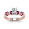 Load image into Gallery viewer, rose-gold-radiant-white-diamond-engagement-wedding-ring-with-dark-pink-sapphire-in-prong-set-FDENS1027RARGSADRPIANGLE5-NL-RG