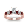 Load image into Gallery viewer, rose-gold-radiant-white-diamond-engagement-wedding-ring-with-red-ruby-in-prong-set-FDENS1027RARGRUDRANGLE5-NL-RG_c71fef74-95ac-4a6c-9eb6-b67cd7996905