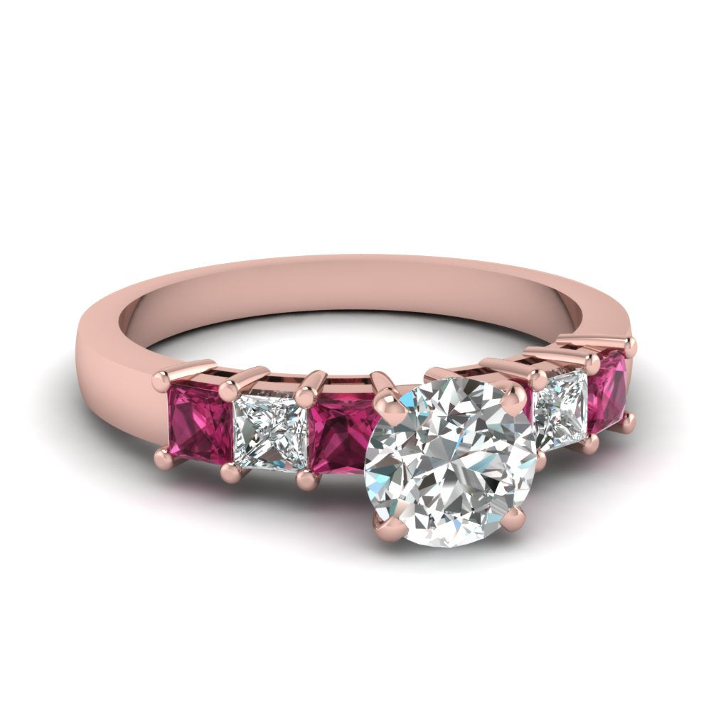 rose-gold-round-white-diamond-engagement-wedding-ring-with-dark-pink-sapphire-in-prong-set-FDENS1027RORGSADRPI-NL-RG