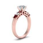 Load image into Gallery viewer, rose-gold-round-white-diamond-engagement-wedding-ring-with-red-ruby-in-prong-set-FDENS1027RORGRUDRANGLE2-NL-RG_17892379-76ec-455a-9946-71689cf70c7e
