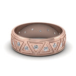 Load image into Gallery viewer, rose-gold-round-white-diamond-mens-wedding-band-in-bezel-set-FDDB1085B-NL-RG
