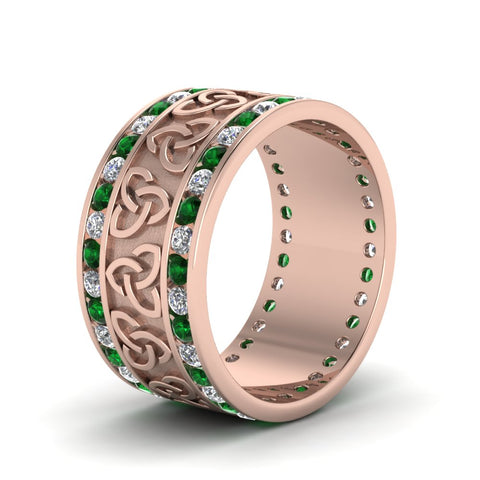 rose-gold-round-white-diamond-mens-wedding-band-with-green-emerald-in-channel-set-FDDB1337BGEMGRANGLE2-NL-RG.jpg