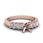 Load image into Gallery viewer, 7 Stone Classic Semi Mount Engagement Ring
