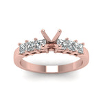 Load image into Gallery viewer, 7 Stone Classic Semi Mount Engagement Ring
