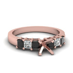 Load image into Gallery viewer, 7 Stone Classic Semi Mount Engagement Ring
