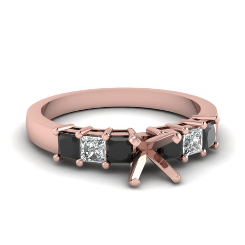 7 Stone Classic Semi Mount Engagement Ring