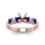 Load image into Gallery viewer, 7 Stone Classic Semi Mount Engagement Ring
