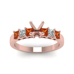 Load image into Gallery viewer, 7 Stone Classic Semi Mount Engagement Ring
