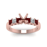 Load image into Gallery viewer, 7 Stone Classic Semi Mount Engagement Ring
