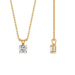 Load image into Gallery viewer, Round 4 Prong Solitaire Pendant
