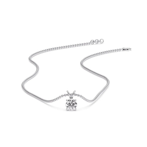 Solitaire Round Duo – 0.50 CT Lab Diamond Matching Stud Earrings & 1.00 CT Pendant (1.50 Ctw | F-G / VS1)